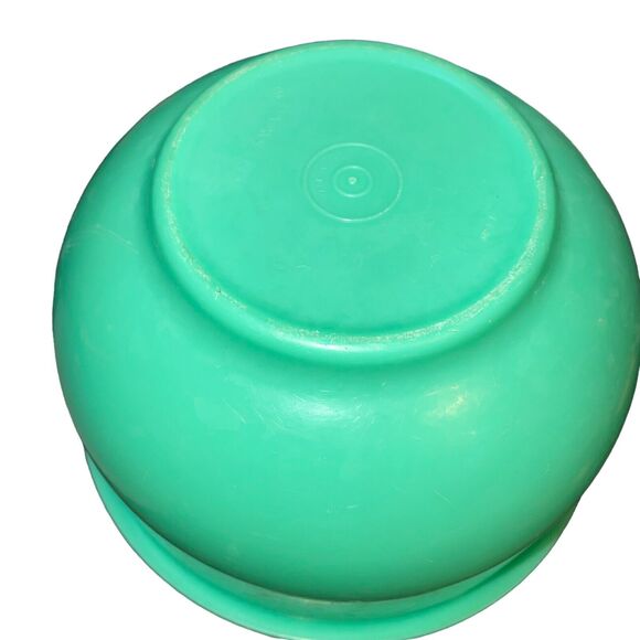 Vintage Tupperware Crisp It Lettuce Keeper Spike Jadeite Green Bowl 1424 1425 8" - Picture 10 of 10